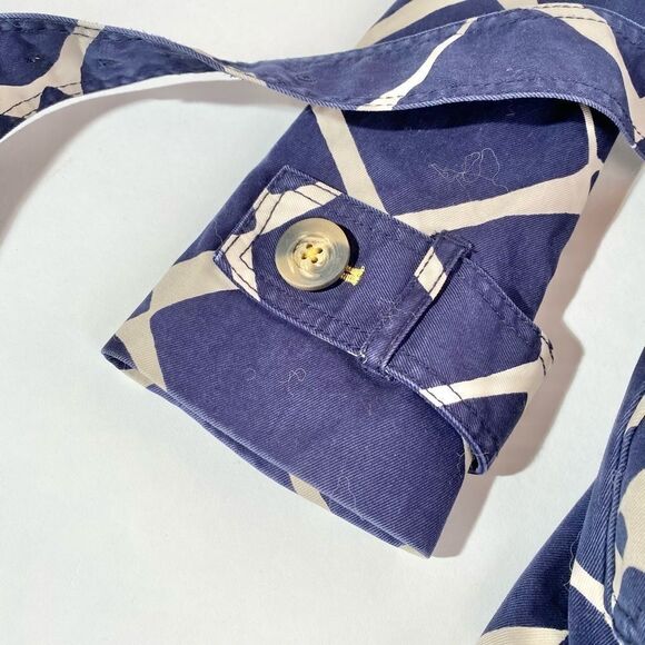 Boden navy pattern trench coat - Picture 3 of 8